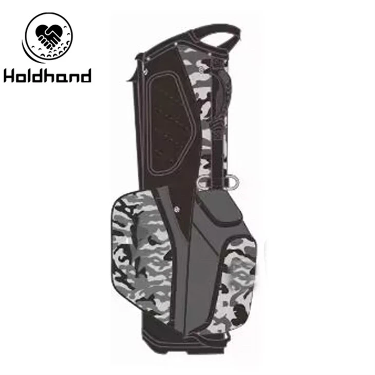 Matériau haut de gamme, sac de transport de golf à 14 voies en cuir Pu OEM personnalisé