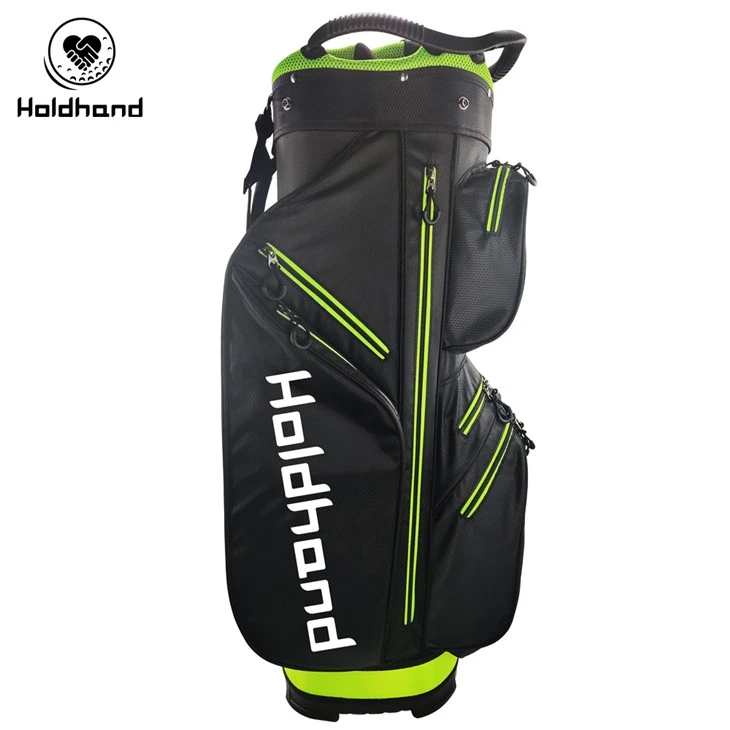 Usine de sacs pour voiturette de golf personnalisés haut de gamme - Sac pour voiturette de golf à 14 voies bien organisé avec personnalisation du logo de la marque