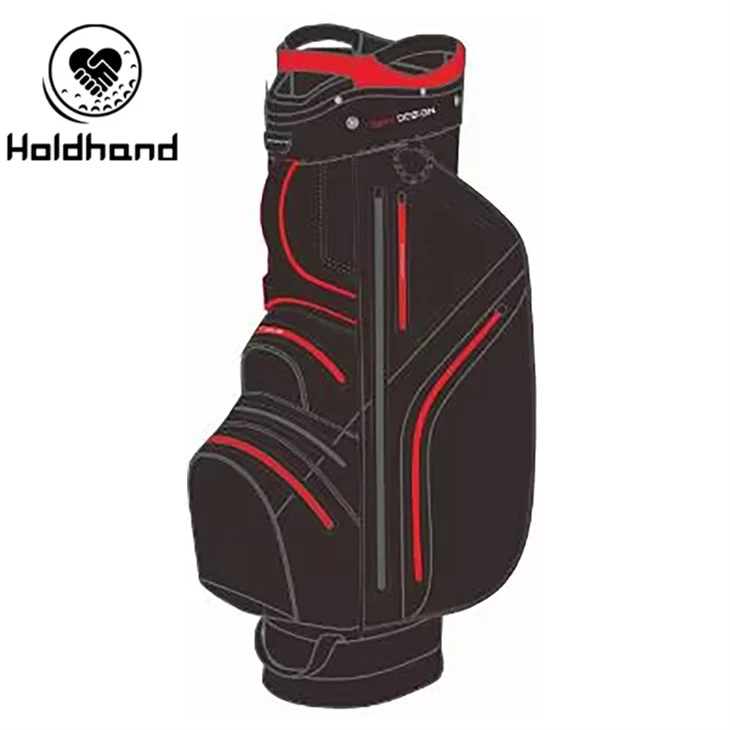 Sac de chariot de Golf Durable à 7 voies, conception en cuir Pu, OEM personnalisé à la mode