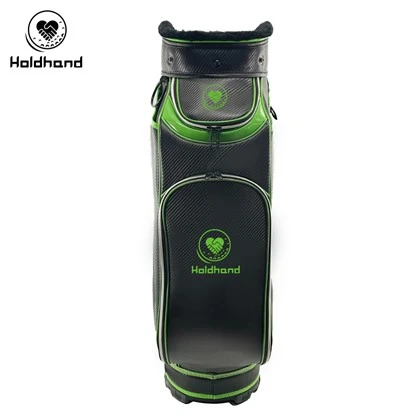 Sac de golf compact équipé d'une barre de séparation de 15 -sections, d'un compartiment exclusif pour putter, de sept pochettes pour accessoires, d'un porte-boissons froides, d'une bandoulière rembourrée, d'une protection contre la pluie rabattable- - pour les golfeurs masculins et féminins