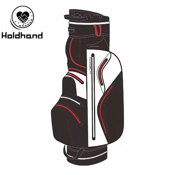 Wholesale Custom PU Leather Golf Cart Bags Lightweight Waterproof Golf Bag