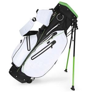 Sac de support de golf personnalisé vert clair à glissière étanche