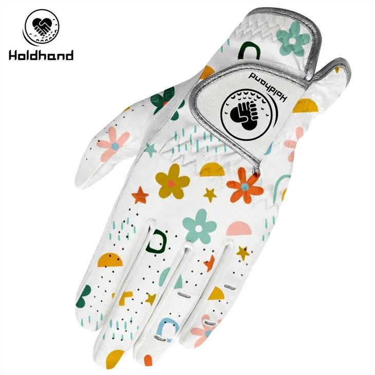 The Latest Design Of Cabretta Mixed With PU Material Golf Gloves