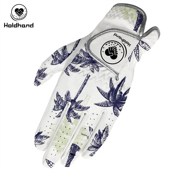 The Latest Design Of Cabretta Mixed With PU Material Golf Gloves