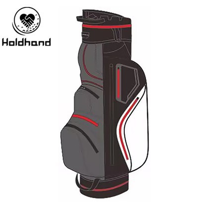 Sac de chariot de golf, camouflage urbain/gris/noir/rouge/bleu